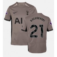 Tottenham Hotspur Dejan Kulusevski #21 Tretí futbalový dres 2023-24 Krátky Rukáv